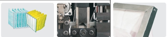 Máquina de fabricación de marcos de filtro de aire de hierro galvanizado 12pcs/min Capacidad de producción