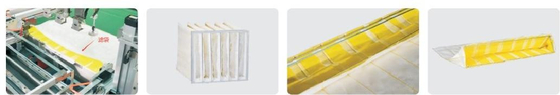 12pcs/Min Filtro de aire Plissing Machine Producción exitosa del marco del filtro de aire
