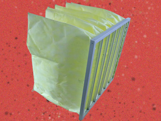 Verde sintético de acero galvanizado de los sistemas de la filtración de Hepa de los bolsillos de los medios G4 8