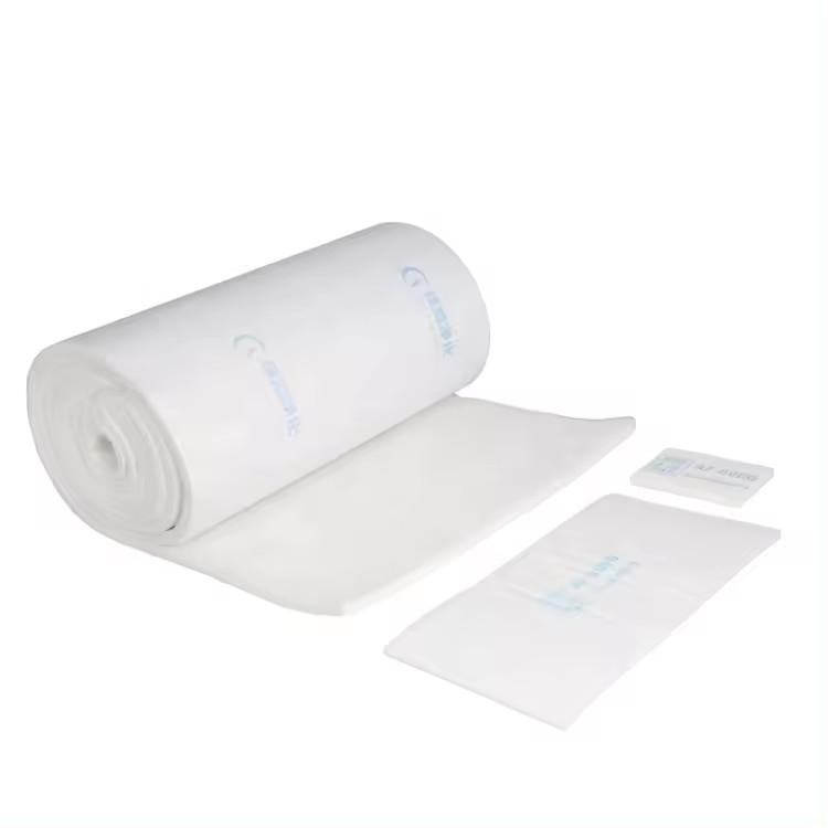 Medios de filtro / filtro de techo para la salida de aire de la cabina de pulverización lado pegado con tela o malla