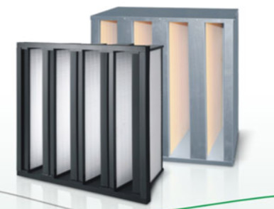 Área de filtración ampliable de filtro combinado de eficiencia media / filtro combinado HEPA
