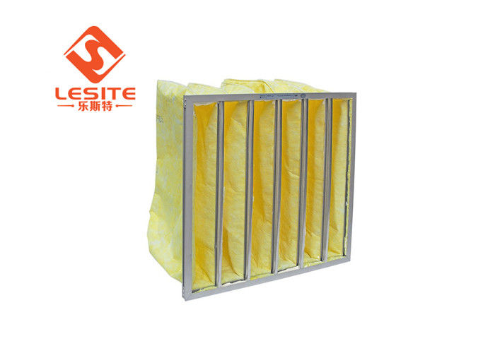 Diámetro de apriete grande del polvo H13 los 5μM Aluminum Bag Filter amarillo